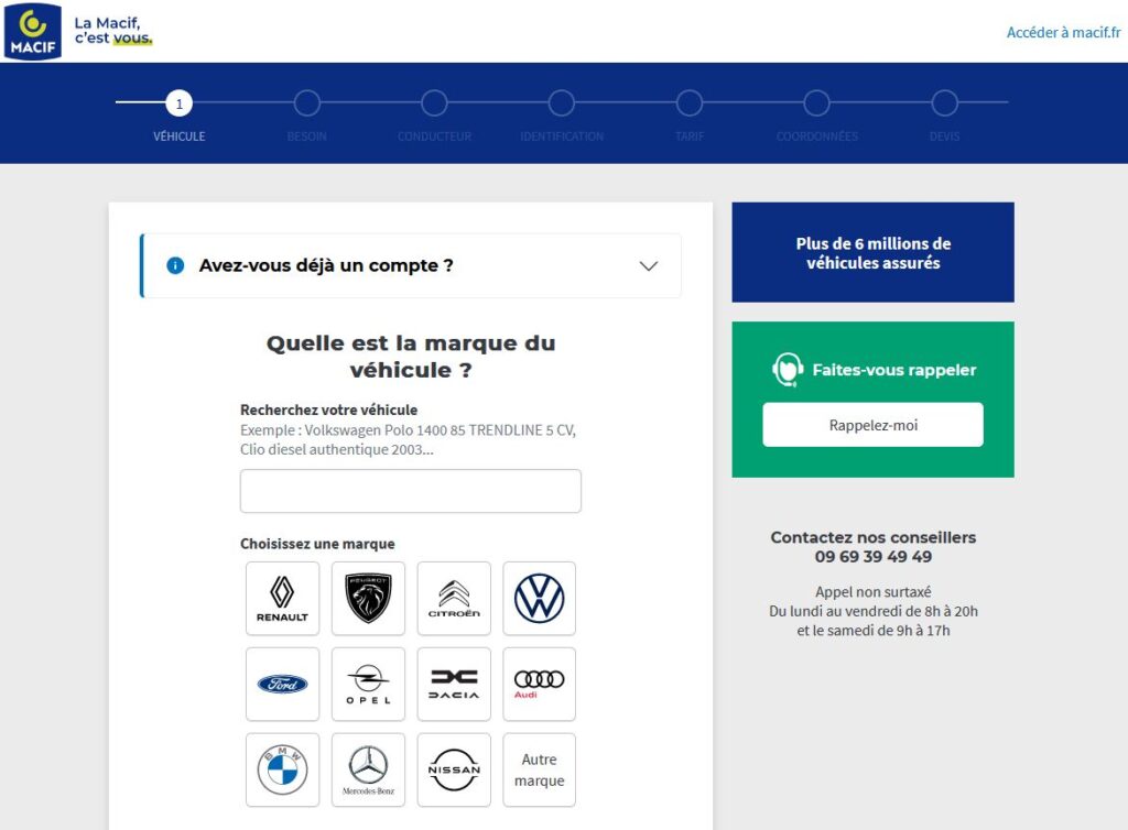 découvrez l'assurance véhicule en ligne proposée par la macif. protégez votre voiture avec une couverture adaptée à vos besoins, le tout en quelques clics. obtenez un devis personnalisé et profitez de nos services en ligne pratiques pour simplifier vos démarches.