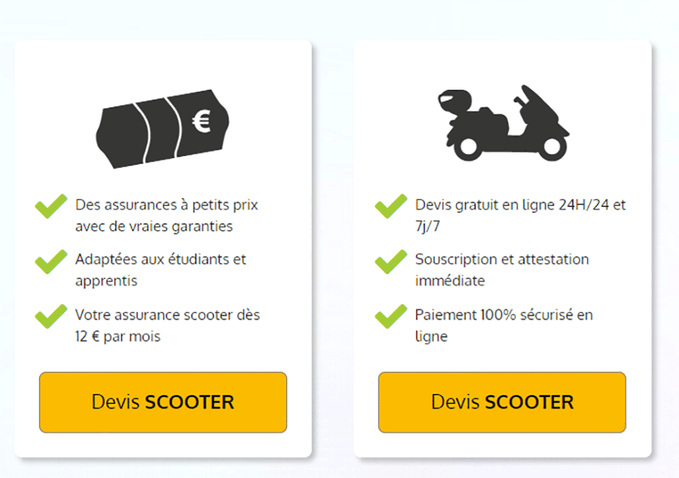 obtenez rapidement un devis personnalisé pour votre assurance moto amv scooter. comparez les options disponibles et trouvez la couverture qui convient le mieux à vos besoins et à votre budget.